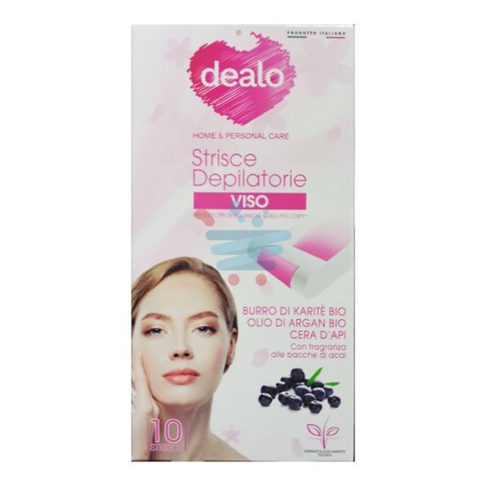 DEALO DEPILAZIONE  STRISCIE VISO 10PZ