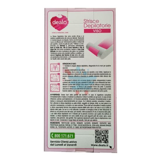 DEALO DEPILAZIONE  STRISCIE VISO 10PZ