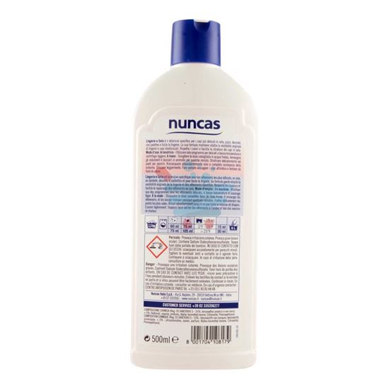 NUNCAS LINGERIE E SETA DETERSIVO PER CAPI DELICATI 500ML