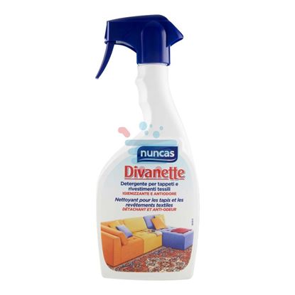 NUNCAS DIVANETTE DETERGENTE TAPPETI E TESSILI IGIENIZZANTE E ANTIODORE TRIGGER 500 ML