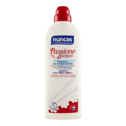 NUNCAS PASSIONE BIANCO DETERSIVO LAVATRICE LIQUIDO 12 LAVAGGI 750 ML