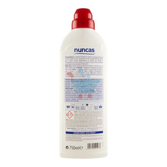 NUNCAS PASSIONE BIANCO DETERSIVO LAVATRICE LIQUIDO 12 LAVAGGI 750 ML