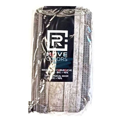 RMOVE COLORS MASCHERINA CHIRURGICA 3 STRATI GRIGIO 10 PEZZI