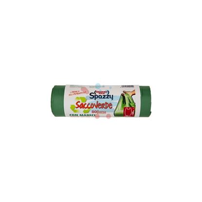 DOMOPAK SPAZZY SACCHETTI SPAZZATURA VERDE 70LT