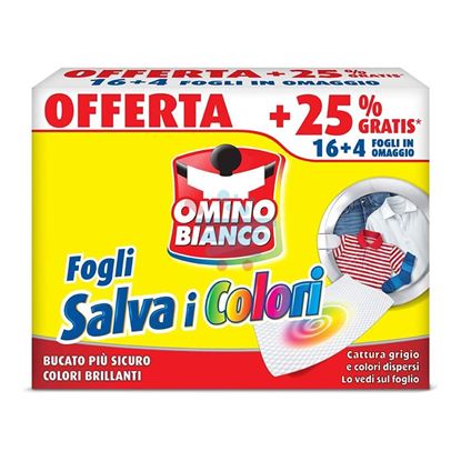 OMINO BIANCO SALVA I COLORI ACCHIAPPA COLORE 20 FOGLI