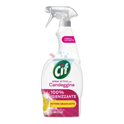 CIF SPRAY ATTIVO CON CANDEGGINA LIMONE 650ML