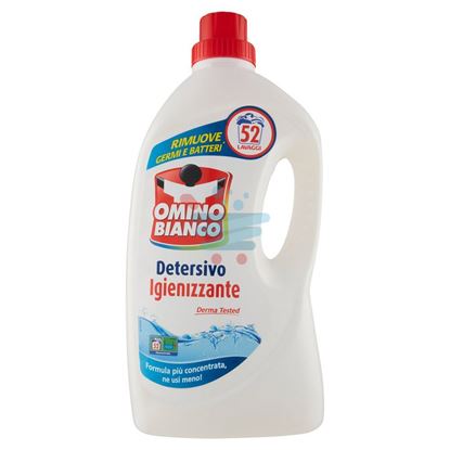 OMINO BIANCO DETERSIVO LAVATRICE LIQUIDO IGIENIZZANTE 52 LAVAGGI 2600LT