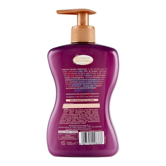 SPUMA DI SCIAMPAGNA SAPONE MANI ARGAN 500ML