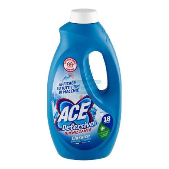 ACE DETERSIVO LAVATRICE LIQUIDO IGIENIZZANTE CLASSICO 18 LAVAGGI 990ML