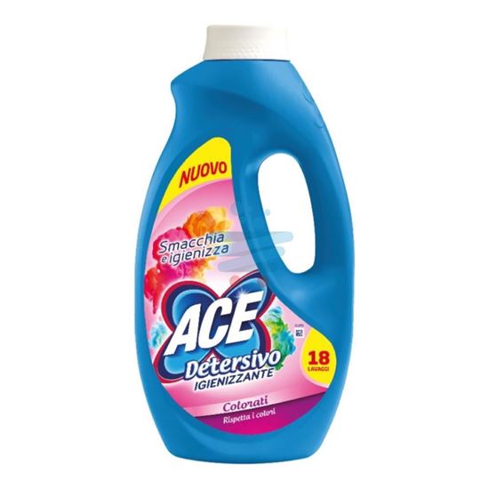 ACE DETERSIVO LAVATRICE LIQUIDO IGIENIZZANTE COLORATI 18 LAVAGGI 990ML