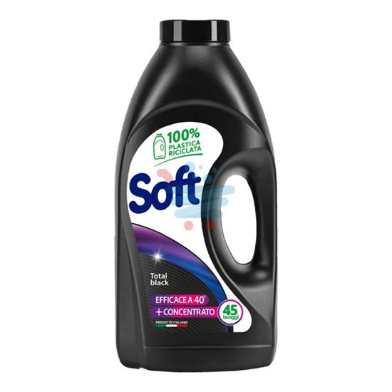 SOFT DETERSIVO LAVATRICE LIQUIDO NERO 2250 ML 45 LAVAGGI