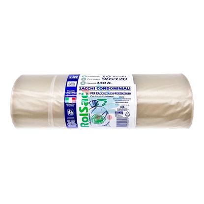 ROL SAC SACCHI  90X120 AMBRATO 130LT 10PZ