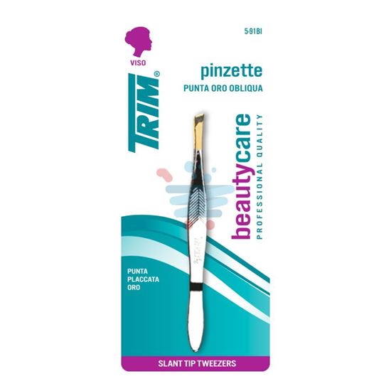 TRIM PINZETTE PUNTA ORO OBLIQUA