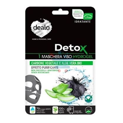 DEALO MASCHERA VISO HYDROGEL CARBONE VEGETALE