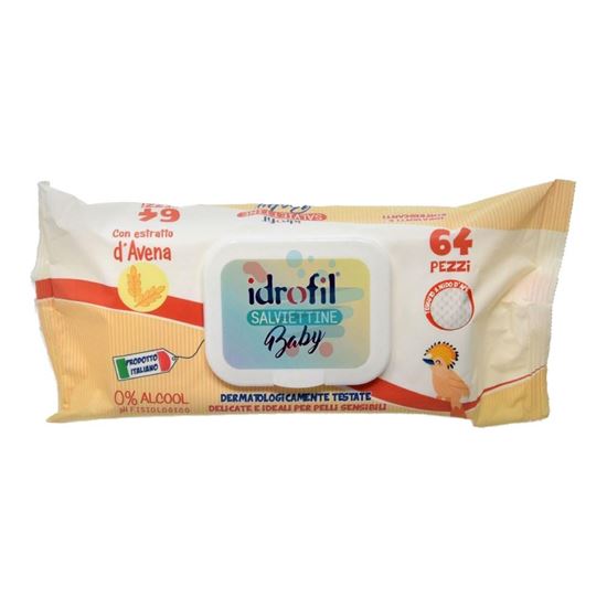 IDROFIL SALVIETTE BABY AVENA 64 PEZZI