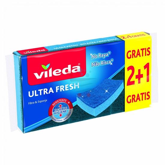 VILEDA PANNO ULTRAFRESH FIBRA BLU 3PZ
