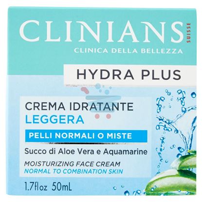 CLINIANS HYDRA PLUS CREMA IDRATANTE LEGGERA PELLI NORMALI O MISTE 50 ML