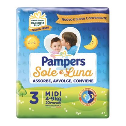 PAMPERS SOLE LUNA 4-9 KG MISURA 3