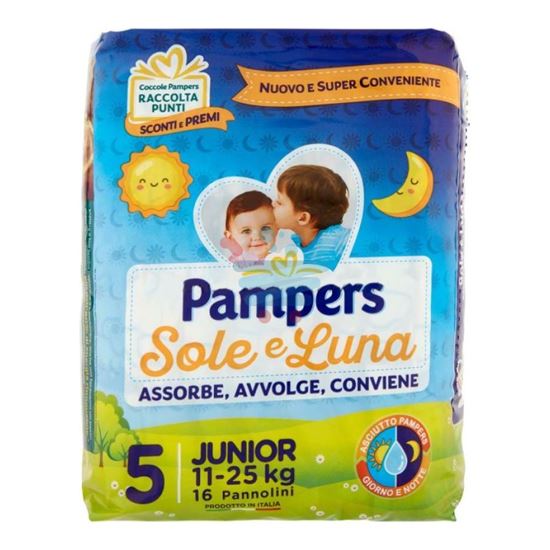 PAMPERS SOLE LUNA 11-25 KG MISURA 5