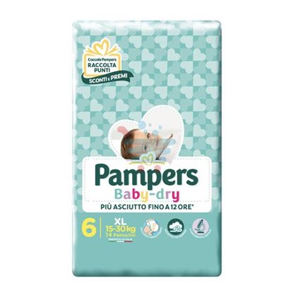 PAMPERS BABY DRY 6 EXTRALARGE 15-30KG 15PZ