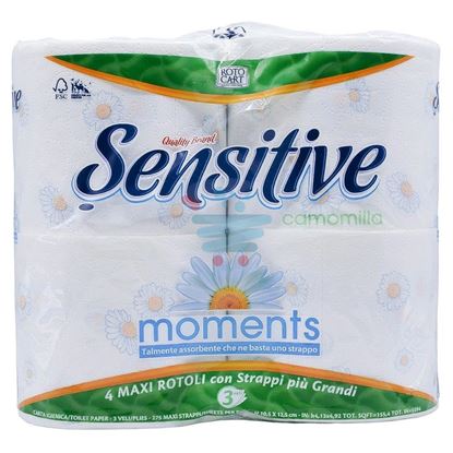 SENSITIVE CAMOMILLA CARTA IGIENICA 3 VELI 4 ROTOLI