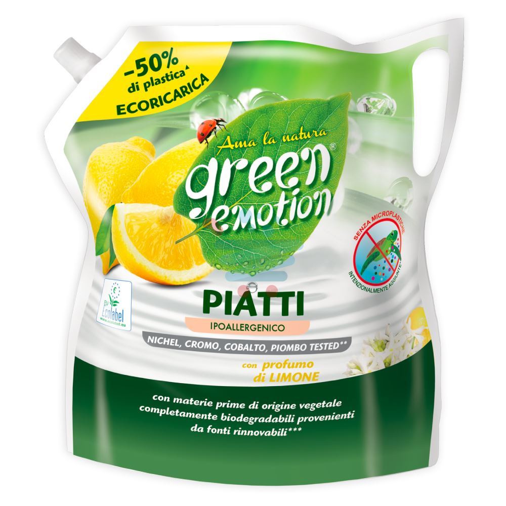 GREEN EMOTION BUSTA RICARICA PIATTI LIMONE 1LT