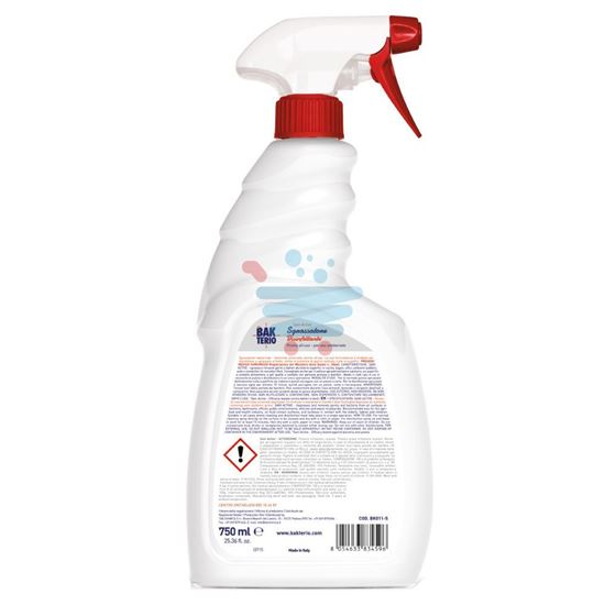 BAKTERIO SGRASSATORE DISINFETTANTE SPRAY 750ML
