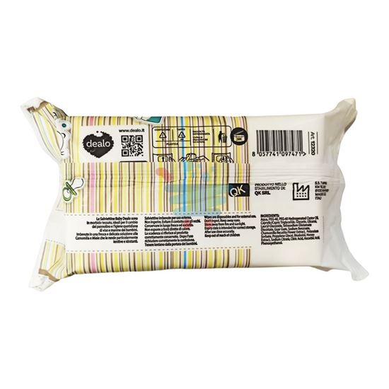DEALO SALVIETTINE IMBEVUTE CAMOMILLA E MIELE 72 PEZZI