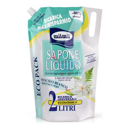 MIL MIL RICARCA SAPONE LIQUIDO MUSCHIO BIANCO  2000 ML