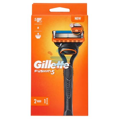 GILLETTE RASOIO UOMO FUSION5 A 5 LAME 1 MANICO E 2 LAMETTE