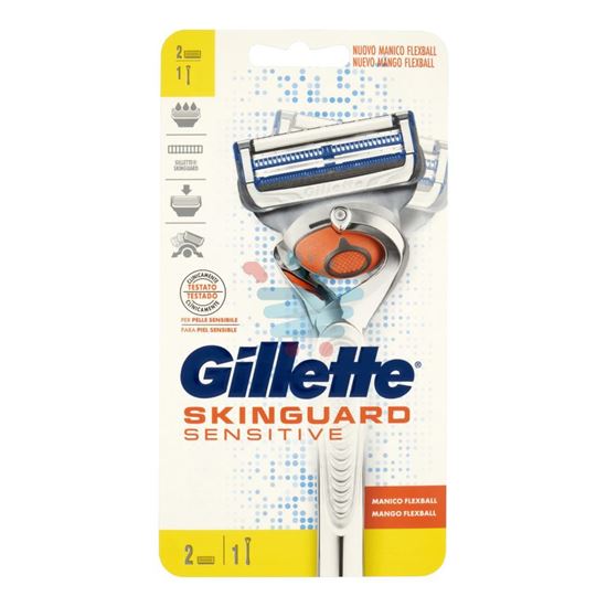 GILLETTE SKINGUARD ALOE FLEX 1 MANICO E 2 RASOI