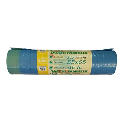 ROL SAC PROFUMATI AZZURRI CON LACCIO 55X65 15PZ