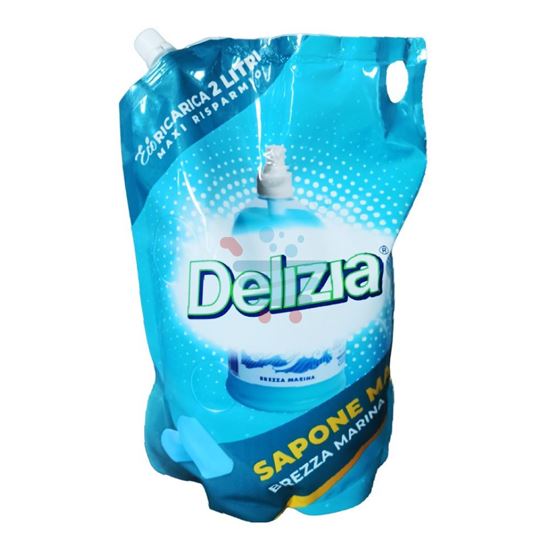 DELIZIA SAPONE LIQUIDO BREZZA MARINA IN BUSTA 2LT