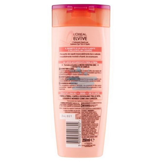 ELVIVE SHAMPOO VELLUTO LISCI CON KERATINA 250 ML