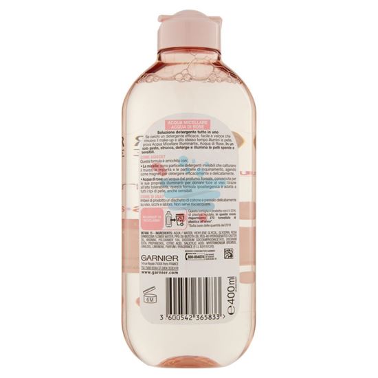 GARNIER ACQUA MICELLARE ILLUMINANTE ACQUA DI ROSE 400 ML