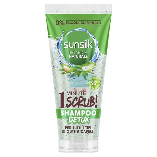 SUNSILK SHAMPOO DETOX SCRUB 1 MINUTE PER TUTTI I TIPI DI CUTE E CAPELLI TUBO 200 ML