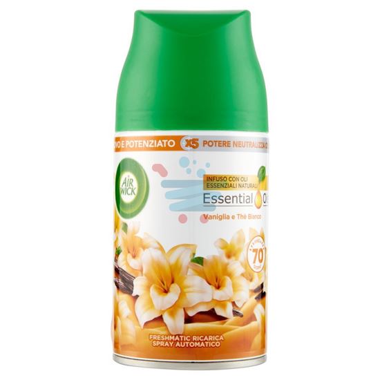 AIR WICK FRESHMATIC RICARICA VANIGLIA E THÈ BIANCO PROFUMATORE PER AMBIENTE 250 ML