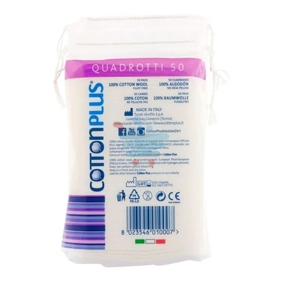 COTTON PLUS QUADROTTI 50PZ