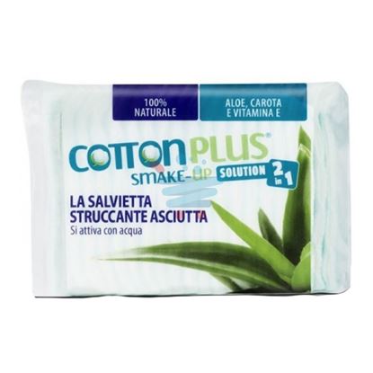 COTTON PLUS SALVIETTE STRUCCANTI ALOE 40PZ