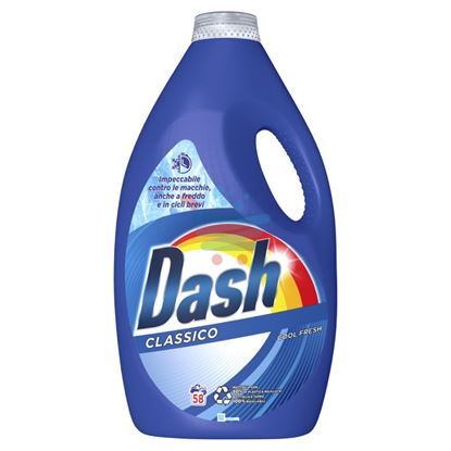 DASH DETERSIVO LAVATRICE LIQUIDO CLASSICO 58 LAVAGGI 2.9LT