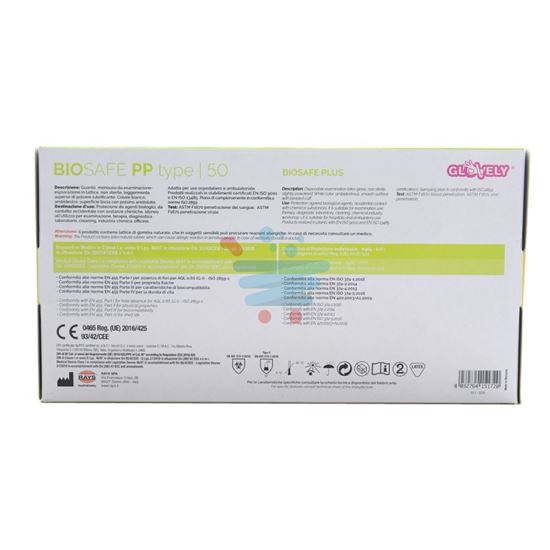 GLOVELY GUANTI IN LATTICE CON POLVERE MISURA L 100 PEZZI