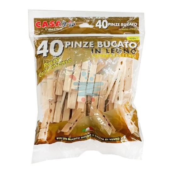 CASAVIP MOLLETTE LEGNO  IN BUSTA 40 PEZZI