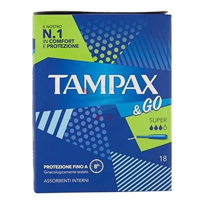 TAMPAX & GO SUPER 18 PEZZI