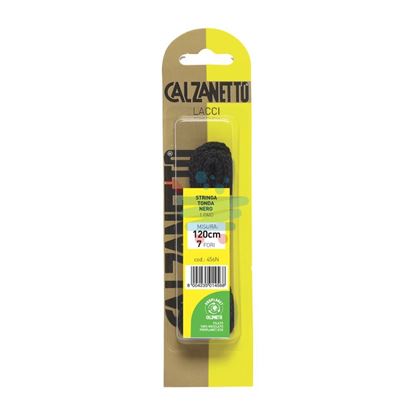 CALZANETTO STRINGA TONDA NERA 120CM