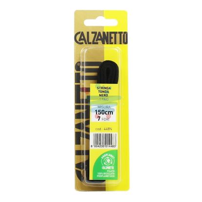 CALZANETTO STRINGHE TONDE 1 PAIO NERO 150CM