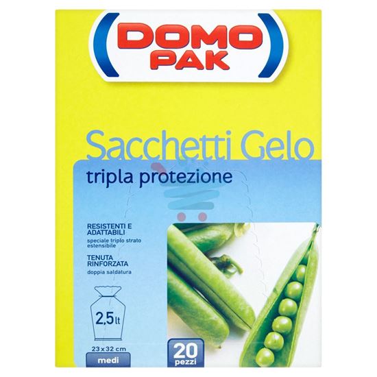 DOMOPAK TRIPLA PROTEZIONE SACCHETTI GELO MEDI 20 PEZZI