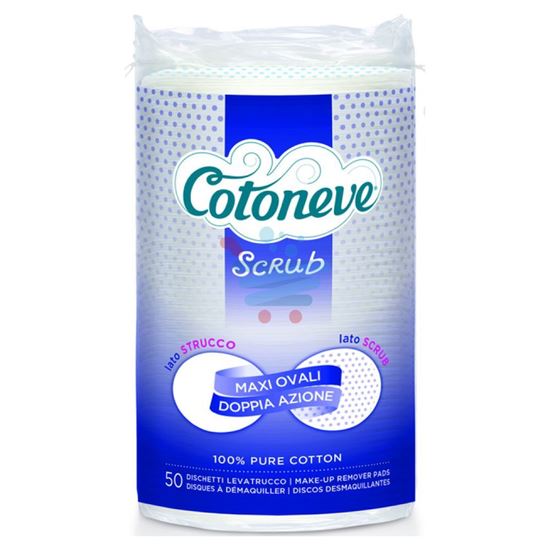 COTONEVE DISCHETTI MAXI OVALI SCRUB 50PZ