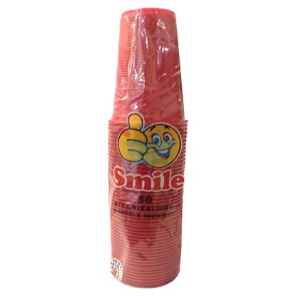 SMILE 50 BICCHIERI ACQUA ROSSI