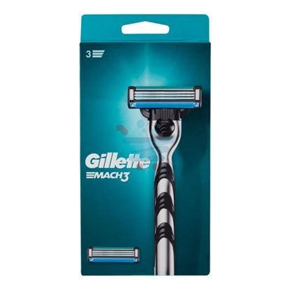 GILLETTE MACH 3 MANICO E 2 RICAMBI