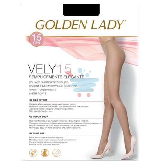 GOLDEN LADY VELY 15 DENARI NERO MIS.M